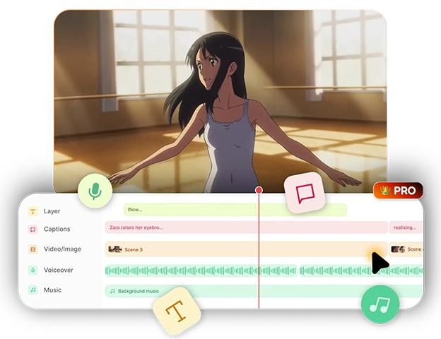 Professional multi-track video editor